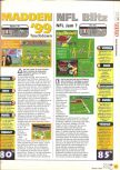 Scan of the review of Madden NFL 99 published in the magazine X64 14, page 1