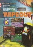 Scan of the review of WipeOut 64 published in the magazine X64 14, page 1