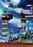Scan of the review of Pilotwings 64 published in the magazine Maximum 07, page 1