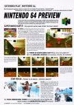 Scan of the preview of Mario Kart 64 published in the magazine Maximum 07, page 1