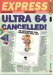 Scan de l'article Ultra 64 cancelled! paru dans le magazine Super Play 42, page 2