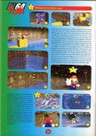 Scan of the walkthrough of Super Mario 64 published in the magazine 64 Player 1, page 35
