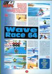 Scan of the preview of Wave Race 64 published in the magazine 64 Player 1, page 1