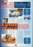 Scan of the preview of Lylat Wars published in the magazine 64 Player 1, page 1