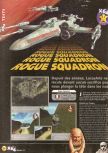 Scan of the review of Star Wars: Rogue Squadron published in the magazine X64 15, page 3