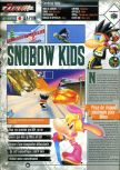 Scan of the review of Snowboard Kids published in the magazine Joypad 072, page 1