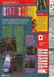 Scan of the review of Star Soldier: Vanishing Earth published in the magazine Consoles + 081, page 1
