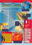 Scan du test de Blast Corps paru dans le magazine Consoles + 070, page 1