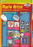 Scan of the preview of Mario Artist: Paint Studio published in the magazine Consoles + 072, page 1