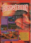 Scan of the review of Carmageddon 64 published in the magazine Consoles + 093, page 1