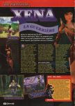 Scan of the review of Xena: Warrior Princess: The Talisman of Fate published in the magazine Consoles + 095, page 1