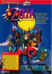 Scan of the review of The Legend Of Zelda: Majora's Mask published in the magazine Consoles + 101, page 1
