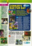 Scan of the preview of Conker's Bad Fur Day published in the magazine Consoles + 101, page 2