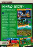 Scan of the preview of Paper Mario published in the magazine Consoles + 104, page 2