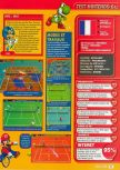 Scan of the review of Mario Tennis published in the magazine Consoles + 107, page 2
