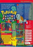 Scan du test de Pokemon Puzzle League paru dans le magazine Consoles + 107, page 1