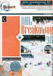 Scan of the review of NHL Breakaway 98 published in the magazine Joypad 073, page 1