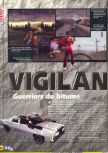 Scan of the review of Vigilante 8 published in the magazine X64 18, page 1