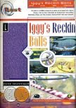 Scan of the review of Iggy's Reckin' Balls published in the magazine Joypad 078, page 1