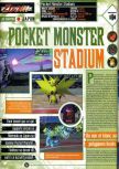 Scan of the review of Pokemon Stadium published in the magazine Joypad 078, page 1