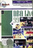 Scan of the review of NBA Live 99 published in the magazine Joypad 081, page 1