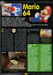 Scan of the review of Super Mario 64 published in the magazine Player One 078, page 1