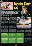 Scan of the review of Mario Kart 64 published in the magazine Player One 078, page 1