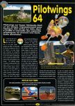Scan of the review of Pilotwings 64 published in the magazine Player One 078, page 1
