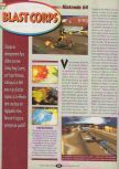 Scan of the review of Blast Corps published in the magazine Player One 079, page 1