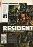 Scan of the review of Resident Evil 2 published in the magazine X64 25, page 1