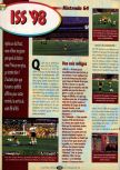 Scan of the review of International Superstar Soccer 98 published in the magazine Player One 089, page 1