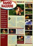 Scan of the review of Banjo-Kazooie published in the magazine Player One 089, page 1