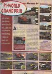 Scan of the review of F-1 World Grand Prix published in the magazine Player One 090, page 1