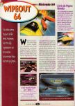 Scan of the review of WipeOut 64 published in the magazine Player One 092, page 1