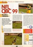 Scan of the review of NFL Quarterback Club '99 published in the magazine Player One 093, page 1