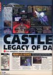 Scan of the review of Castlevania: Legacy of Darkness published in the magazine X64 27, page 1