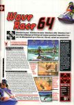 Scan of the review of Wave Race 64 published in the magazine Super Power 045, page 1