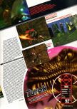 Scan of the review of Turok: Dinosaur Hunter published in the magazine Super Power 046, page 3