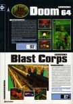 Scan of the review of Blast Corps published in the magazine Super Power 047, page 1