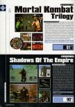 Scan du test de Mortal Kombat Trilogy paru dans le magazine Super Power 047, page 1