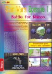 Scan of the review of Star Wars: Episode I: Battle for Naboo published in the magazine Actu & Soluces 64 04, page 1