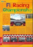 Scan of the review of F1 Racing Championship published in the magazine Actu & Soluces 64 04, page 1