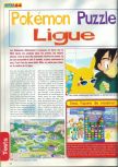 Scan of the review of Pokemon Puzzle League published in the magazine Actu & Soluces 64 04, page 1