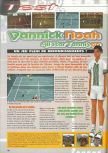 Scan of the review of All Star Tennis 99 published in the magazine Consoles News 30, page 1