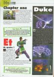 Scan of the preview of Duke Nukem Zero Hour published in the magazine Consoles News 30, page 4