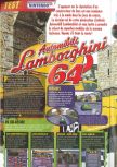 Scan du test de Automobili Lamborghini paru dans le magazine Le Magazine Officiel Nintendo 02, page 1