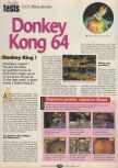 Scan of the review of Donkey Kong 64 published in the magazine Player One 103, page 1