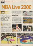 Scan of the review of NBA Live 2000 published in the magazine Player One 103, page 1
