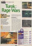 Scan of the review of Turok: Rage Wars published in the magazine Player One 103, page 1