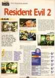 Scan of the review of Resident Evil 2 published in the magazine Player One 104, page 1